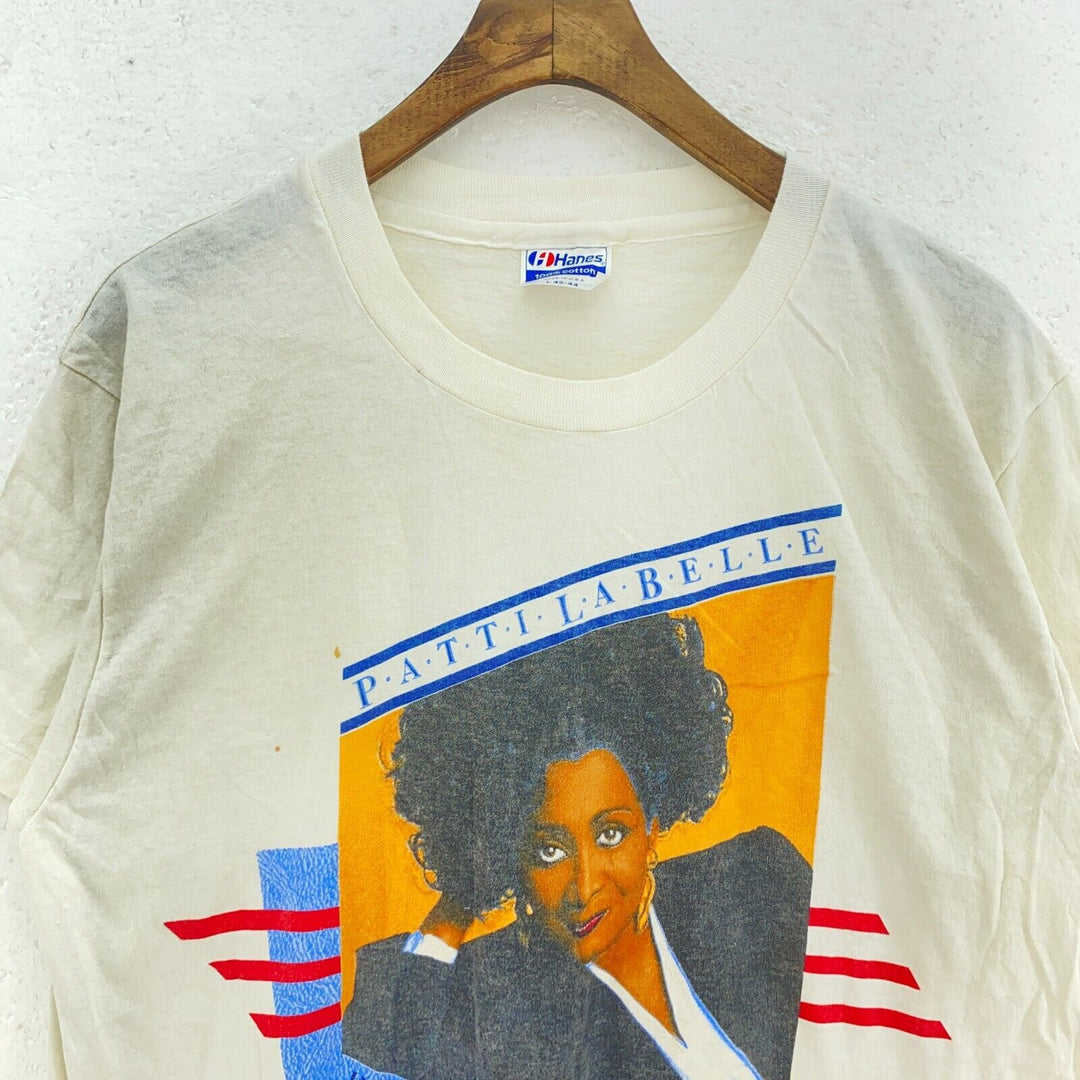 Vintage Patti LaBelle American Singer Be Yourself T-shirt Size L White