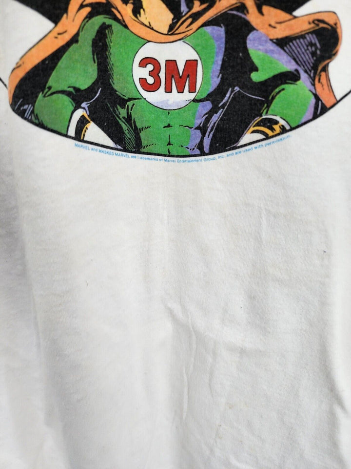 Vintage Screen Stars The Masked Marvel T-Shirt Men XL Single Stitch White USA