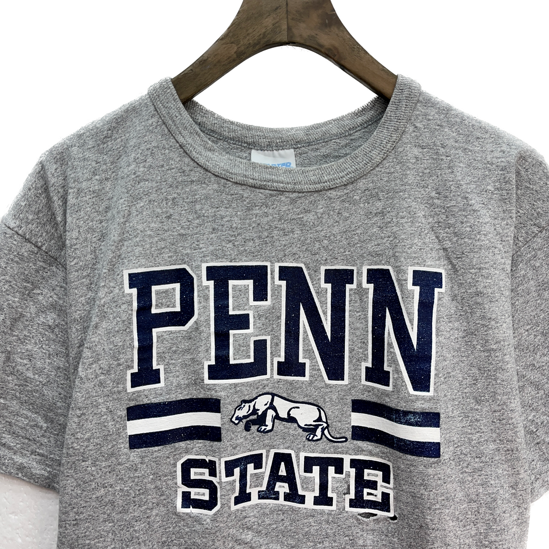 Vintage Starter Pen State University NCAA Gray T-shirt Size XL