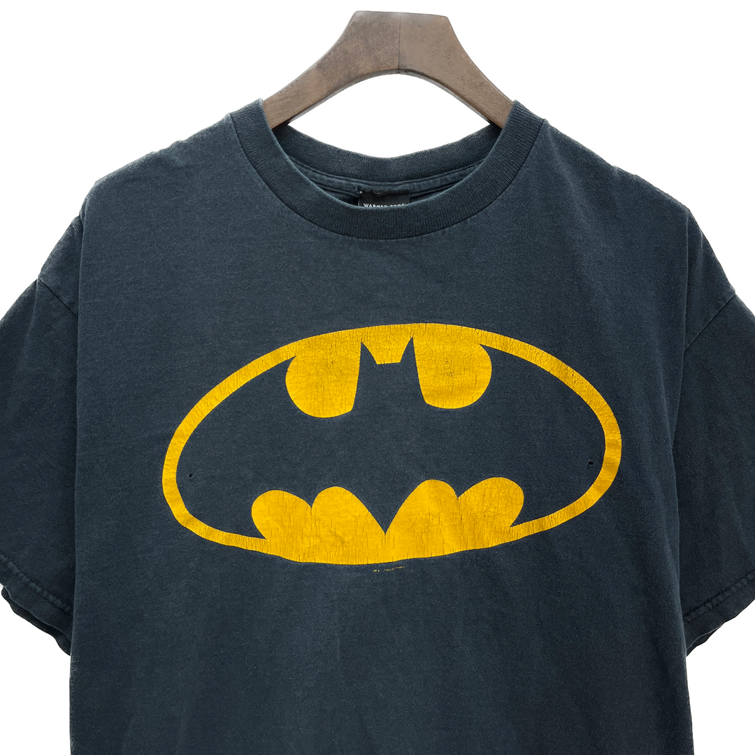 Vintage Dc Comics Batman Graphic Print Black T-shirt Size L