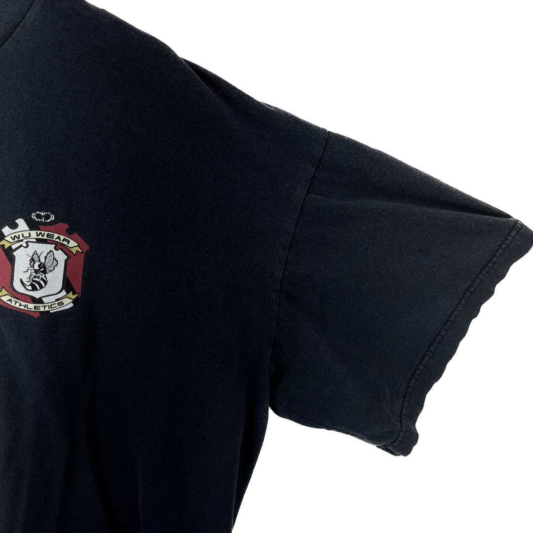 Vintage Wu Wear Wu-Tang Killa Bees 36 Chambers Faded Black T-Shirt Size 2XL
