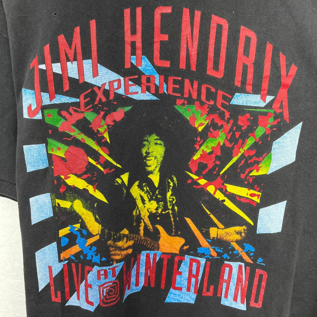 Jimi Hendrix Experience Live At Winterland Black T-shirt Size XL Single Stitch