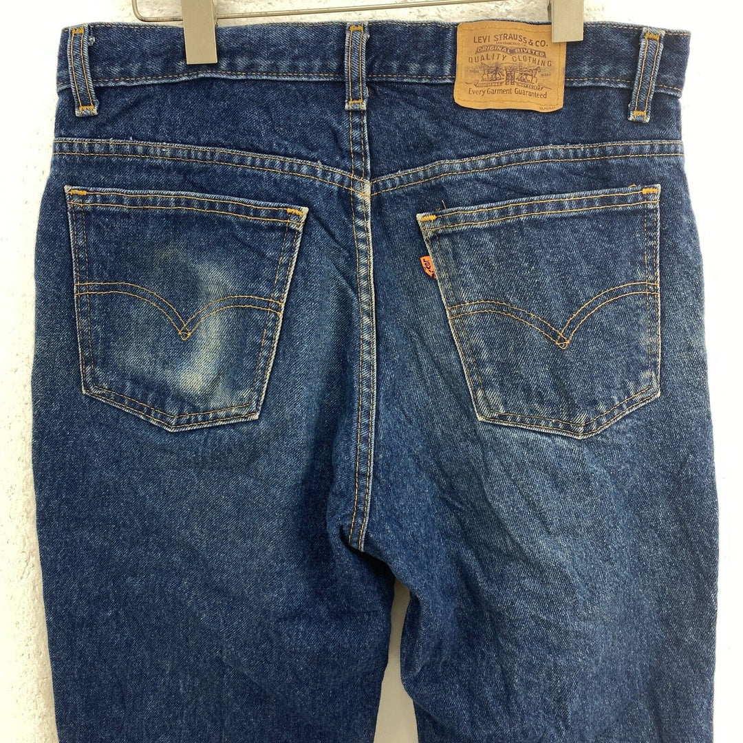 Levi Strauss Orange Tab Relaxed Fit Size 33 x 25 Dark Wash Blue Jeans