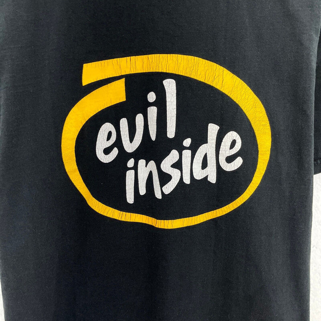 Vintage Evil Inside Horror Video Game Black T-shirt Size L