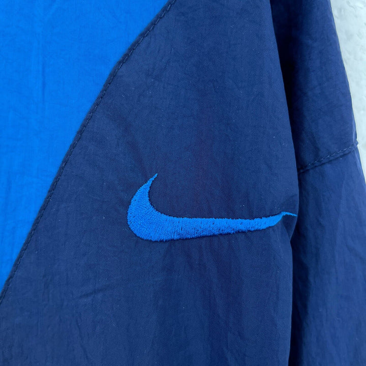 Vintage Nike Full Zip Blue Light Track Jacket Size XL