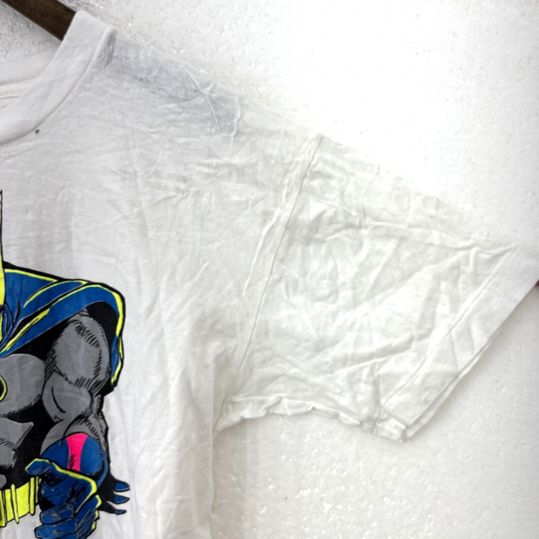 Batman DC Comic Print White T-shirt Size M