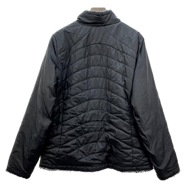 Vintage The North Face Reversible Gray Fleece Jacket Size L Women's