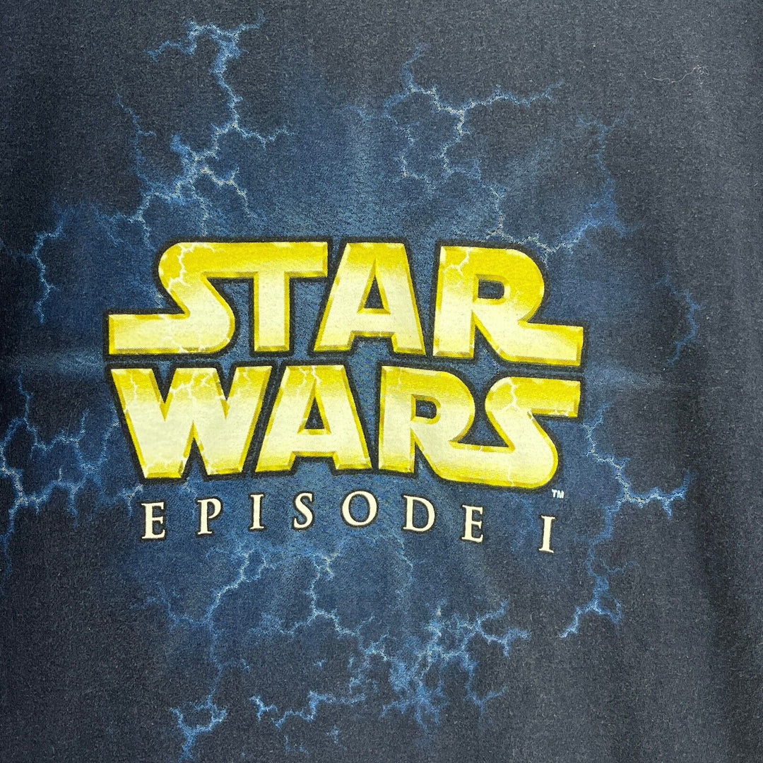 Vintage Star Wars Episode I Movie Navy Blue T-shirt Size XL