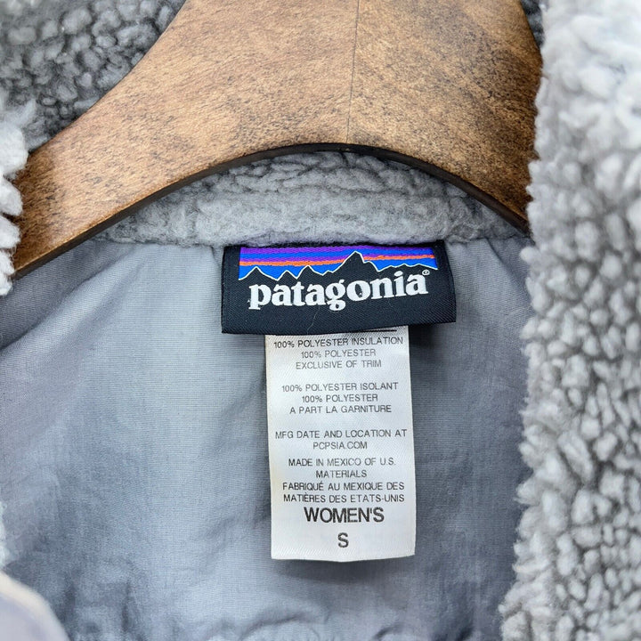 Vintage Patagonia Full Zip Fleece Gray Vest Jacket Women's Size S