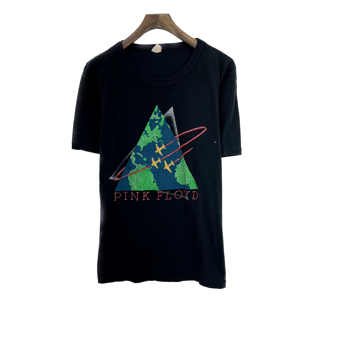 Vintage Pink Floyd Rock Band Black T-shirt Size XL