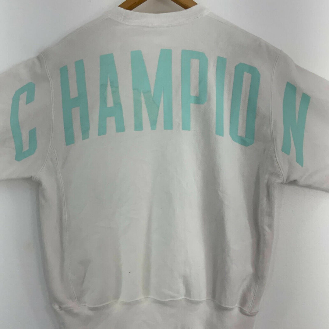 Champion Reverse Weave Vintage White Sweatshirt Size M 90s