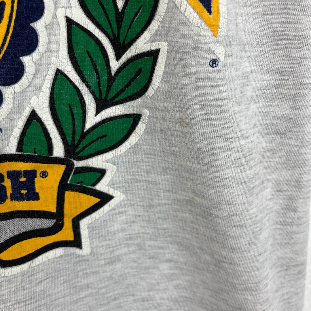 Vintage Notre Dame Fighting Irish University Gray T-shirt Size 2XL