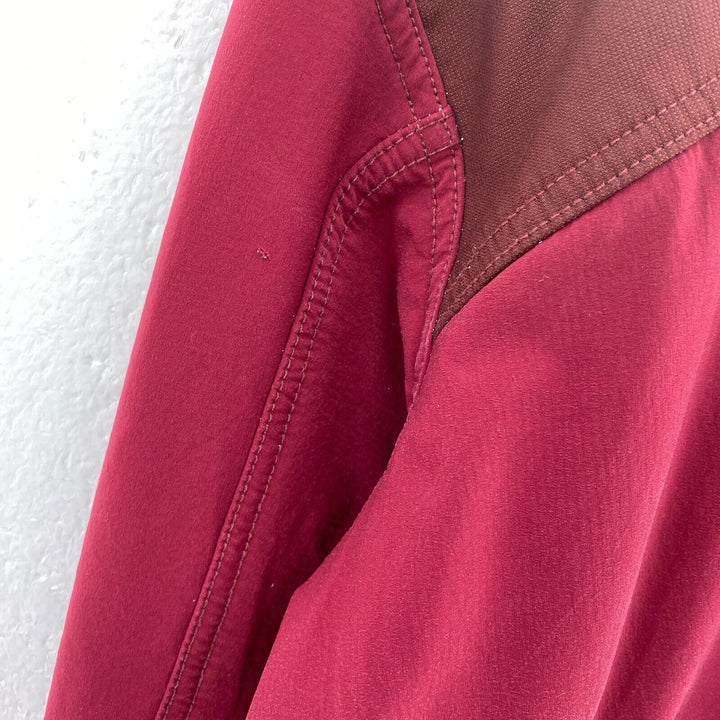 Vintage Patagonia Full Zip Burgundy Red Hooded Jacket Size L Women's