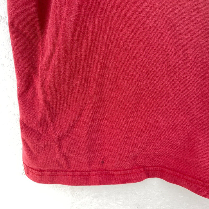Vintage Nike Swoosh Logo Red T-shirt Size XL