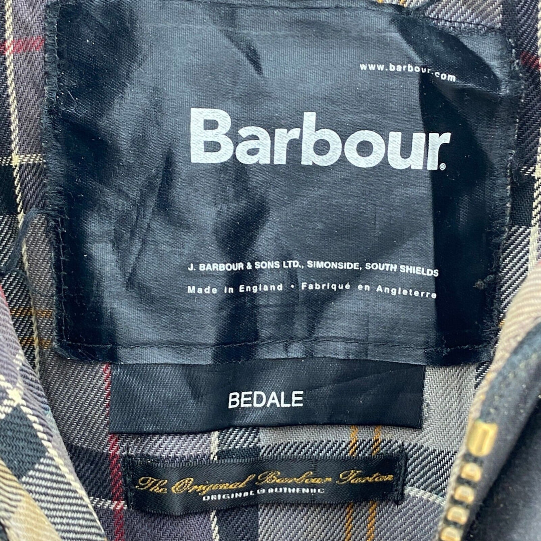 Vintage Barbour Beaufort Full Zip Waxed Cotton Brown Jacket Size M