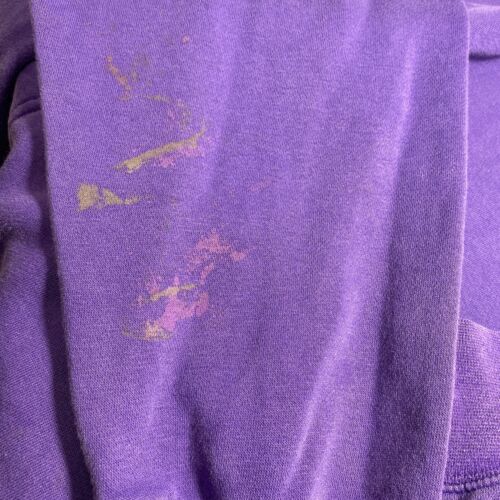 Nike Small Swoosh Embroidered Check Sweatshirt Hoodie Size 2XL Purple Y2K
