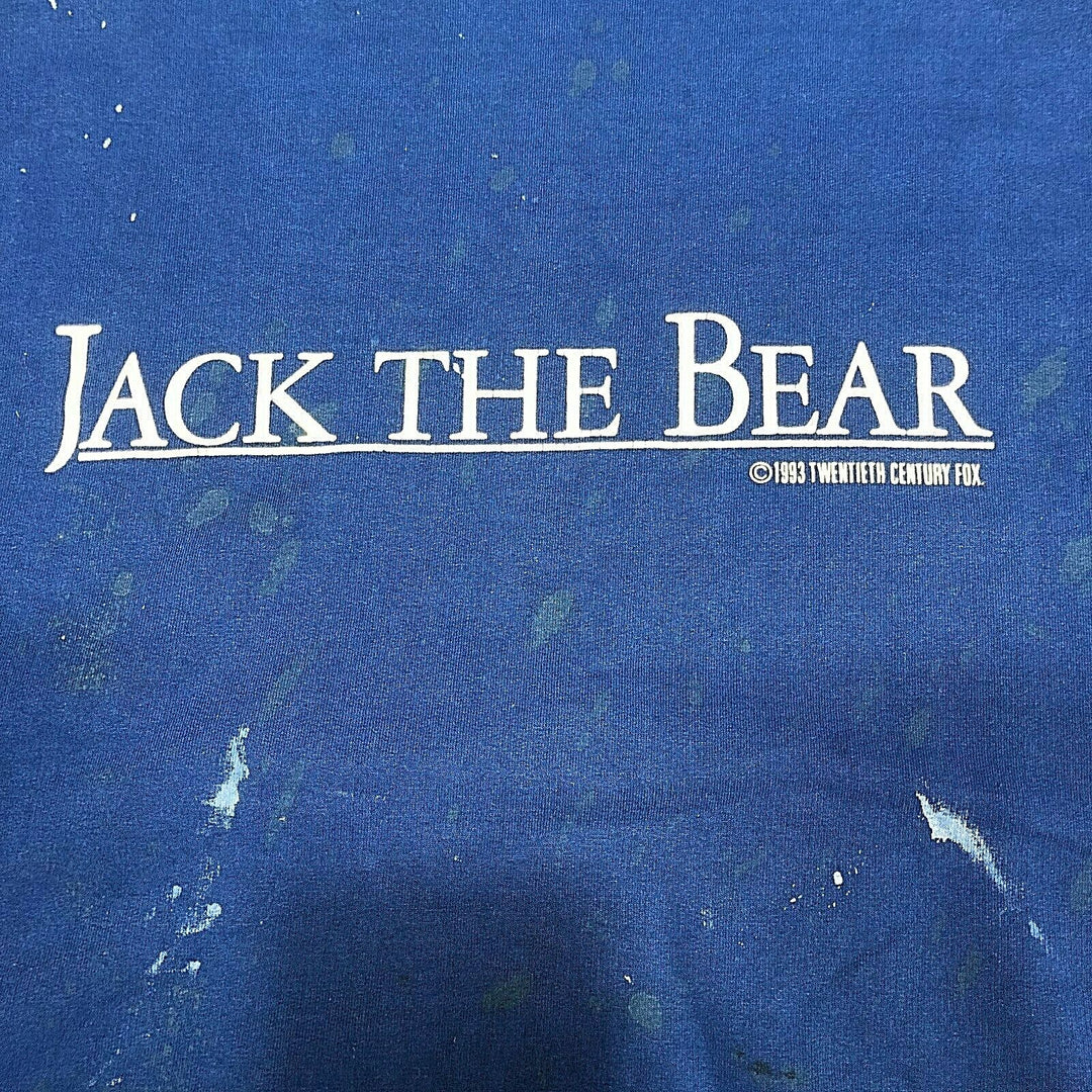 1993 Jack The Bear Drama Comedy Movie Vintage Distressed Blue Sweatshirt XL
