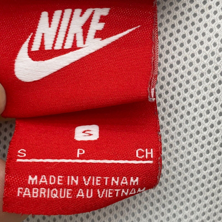 Vintage Nike Neon Full Zip White Track Jacket Size S Hooded Lightweight