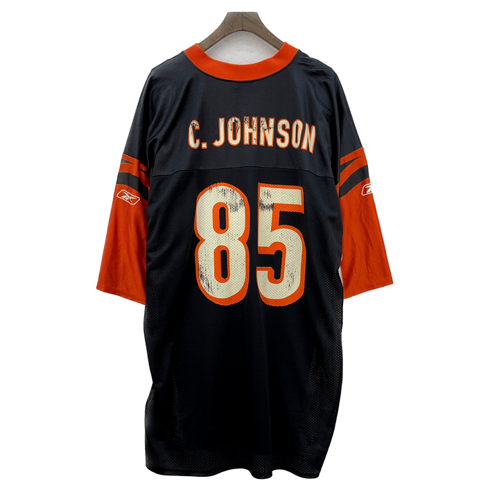 Reebok Cincinnati Bengals NFL Ochocinco Black Chad Johnson #85 Jersey Size 2XL