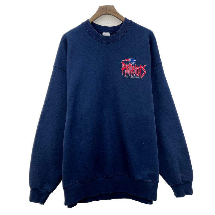 Vintage New England Patriots Navy Blue Sweatshirt Size 2XL Crewneck