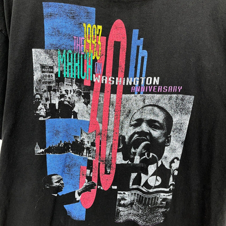Vintage Martin Luther King March on Washington 1993 Black T-shirt Size XL