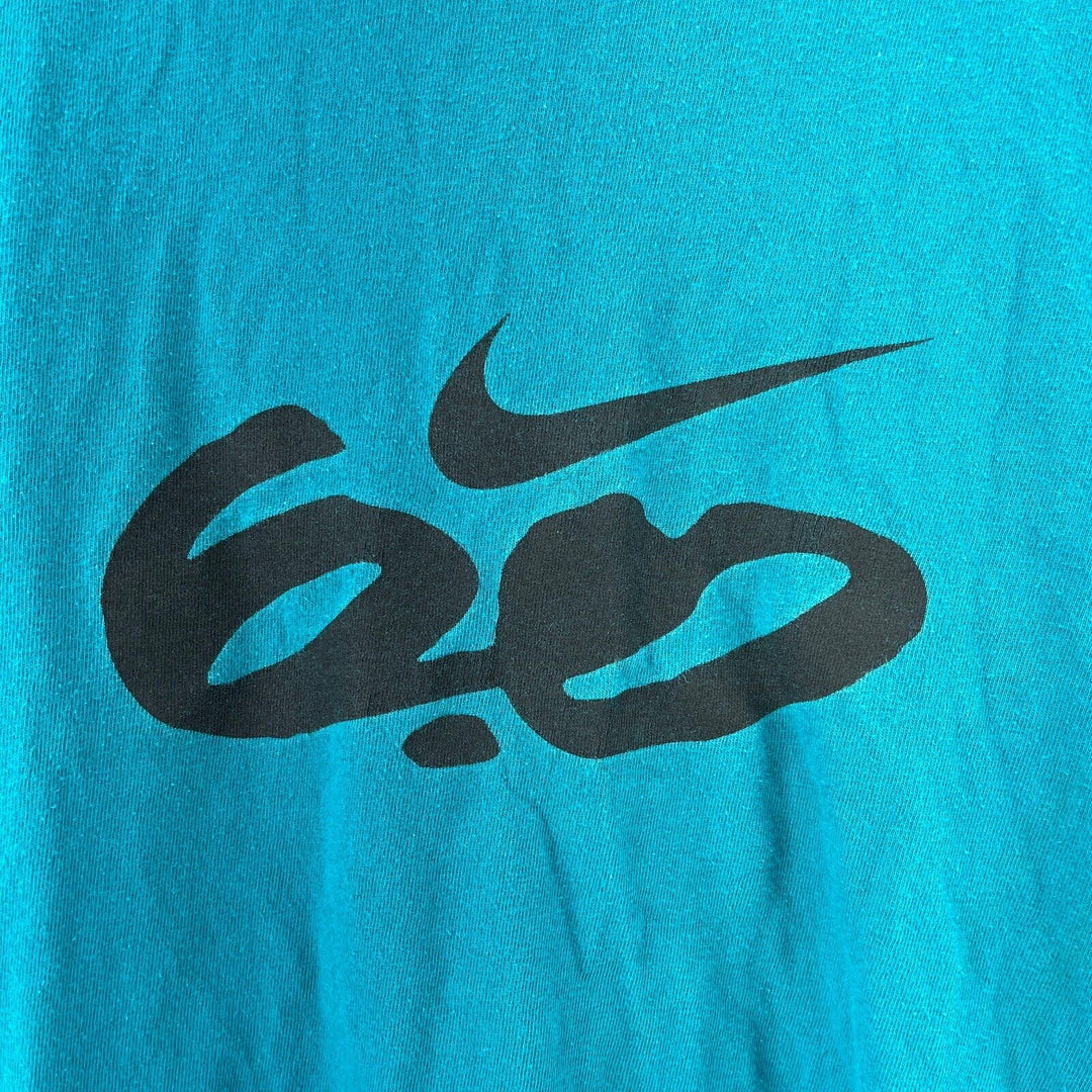 Vintage Nike Men's Swoosh Logo Graphic 6.0 Skateboarding Teal T-shirt Size XL