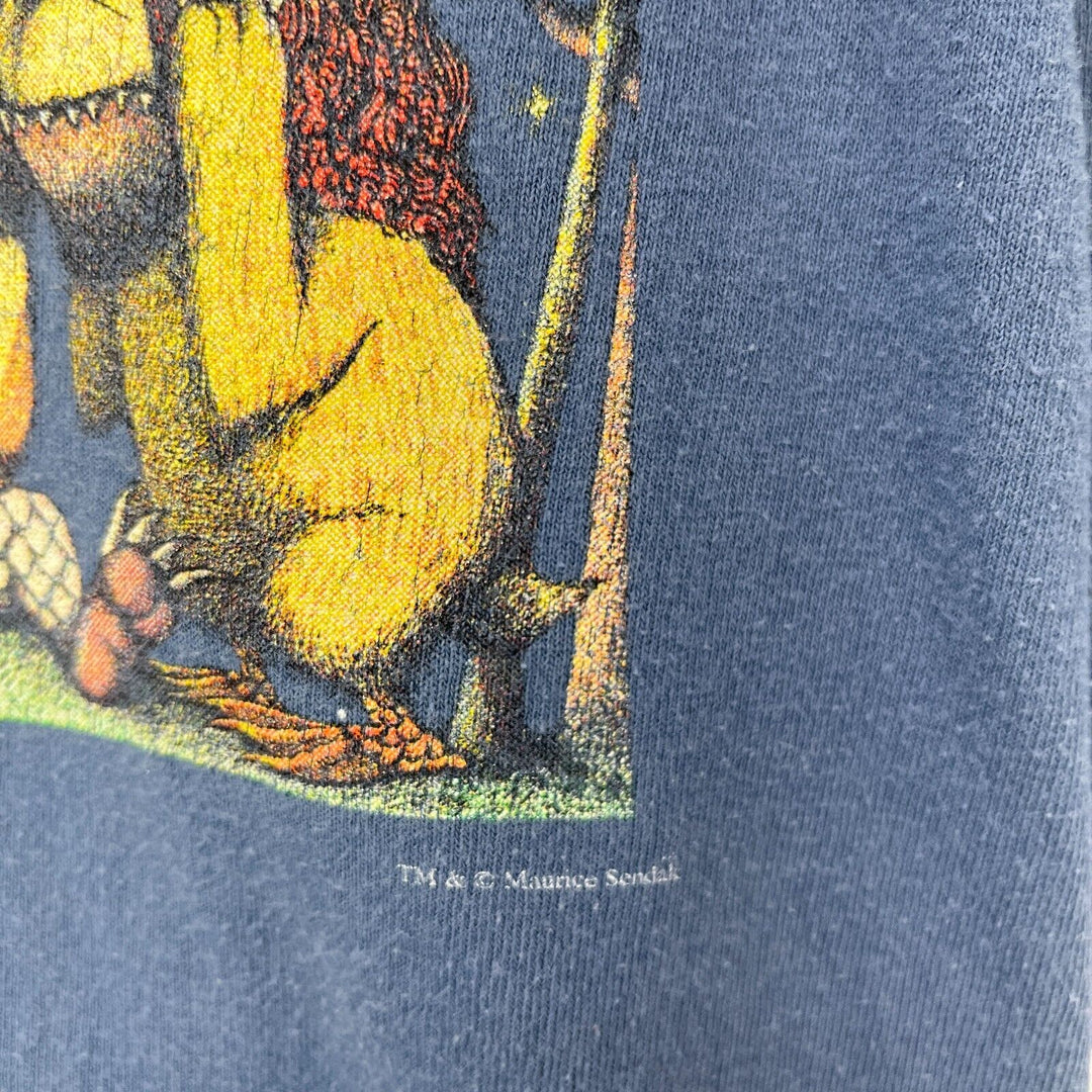 Vintage Maurice Sendak Where The Wild Things Are Cover Blue T-shirt Size M