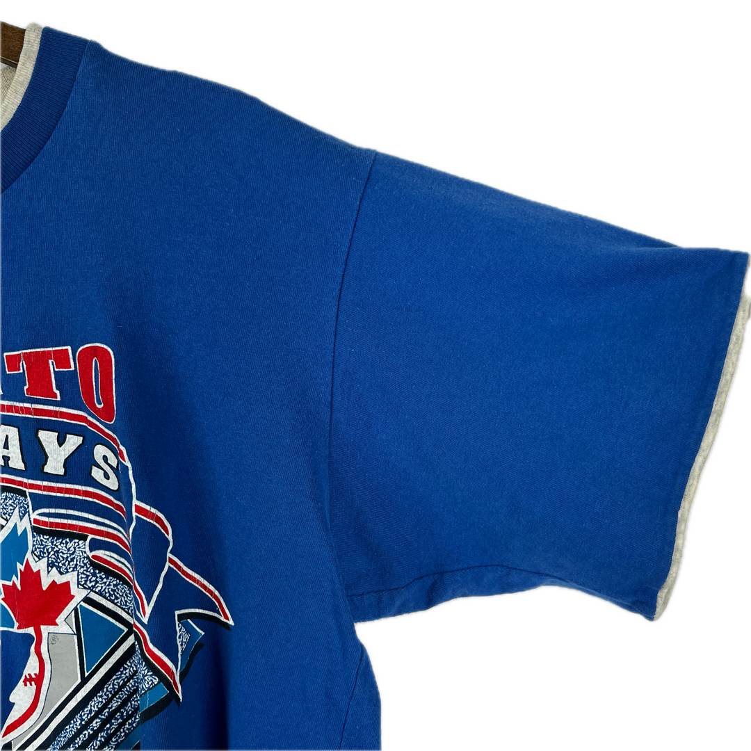 Vintage Toronto Blue Jays Shirt Mens M Blue 90s MLB Baseball