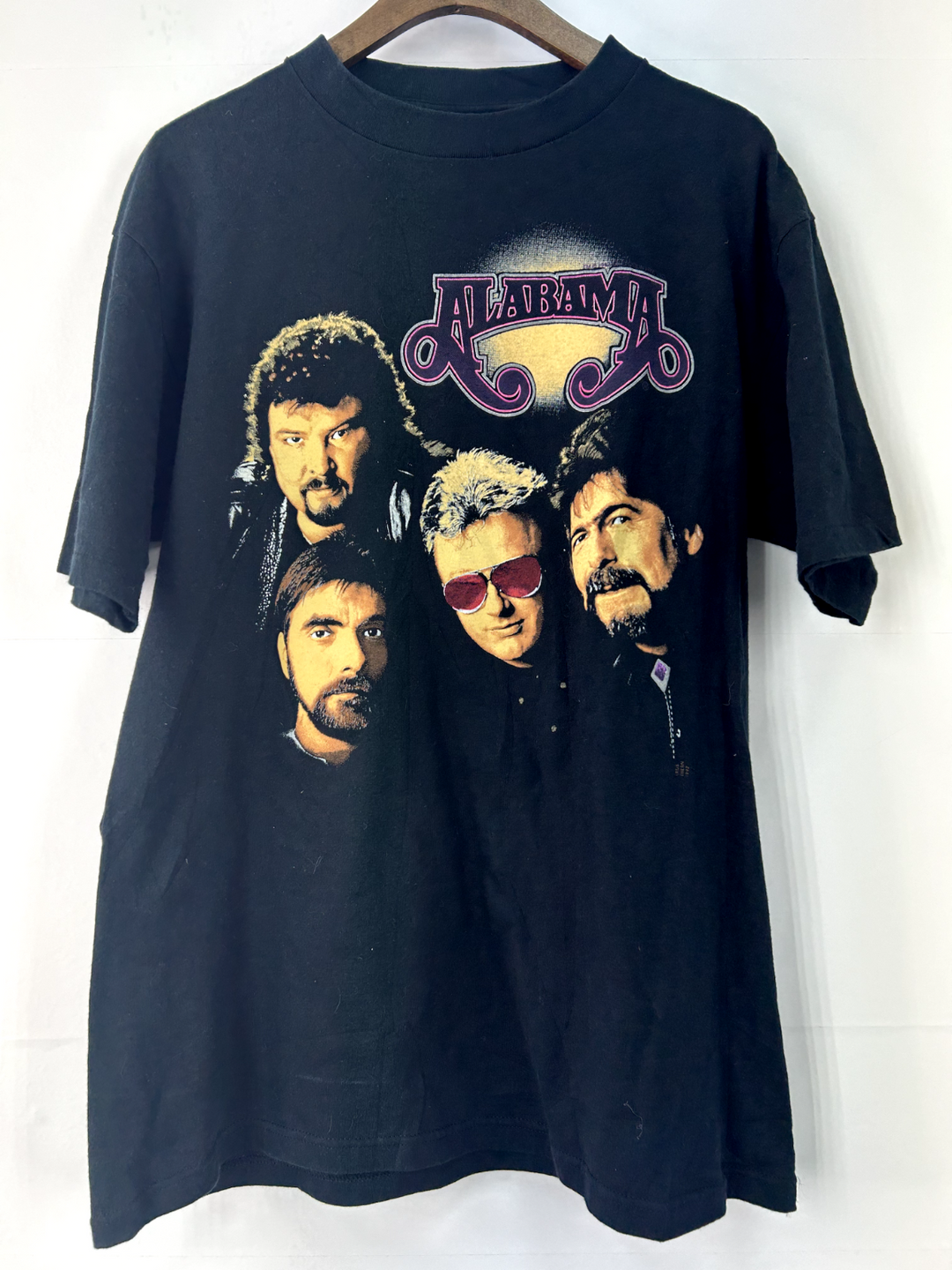 Vintage 1993 Alabama Band Fruit Of The Loom T Shirt Size Large Rock Music