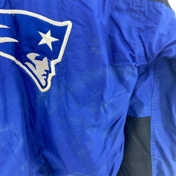 Reebok New England Patriots Insulated Blue Jacket NFL Size XL 1/4 Zip
