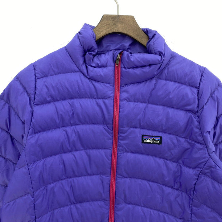 Vintage Patagonia Full Zip Puffer Purple Jacket Size 2XL Girls