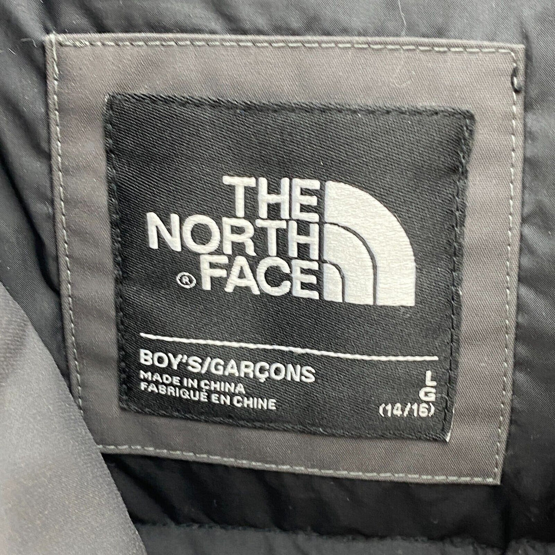 The North Face 550 Dryvent Hooded Full Zip Black Jacket Size L Boys