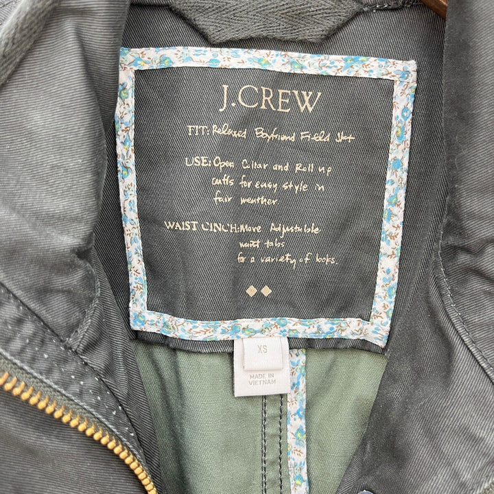 J.Crew Green Full Zip Boyfriend Jackets Size XS