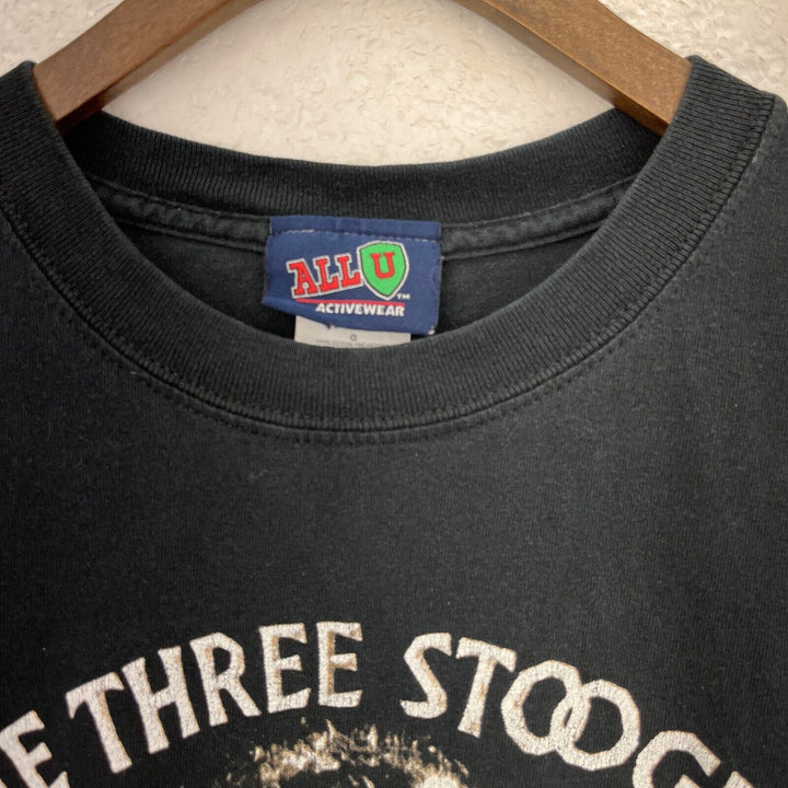 Vintage The Three Stooges Comedy Moe Larry Curly 2001 Black T-shirt Size L