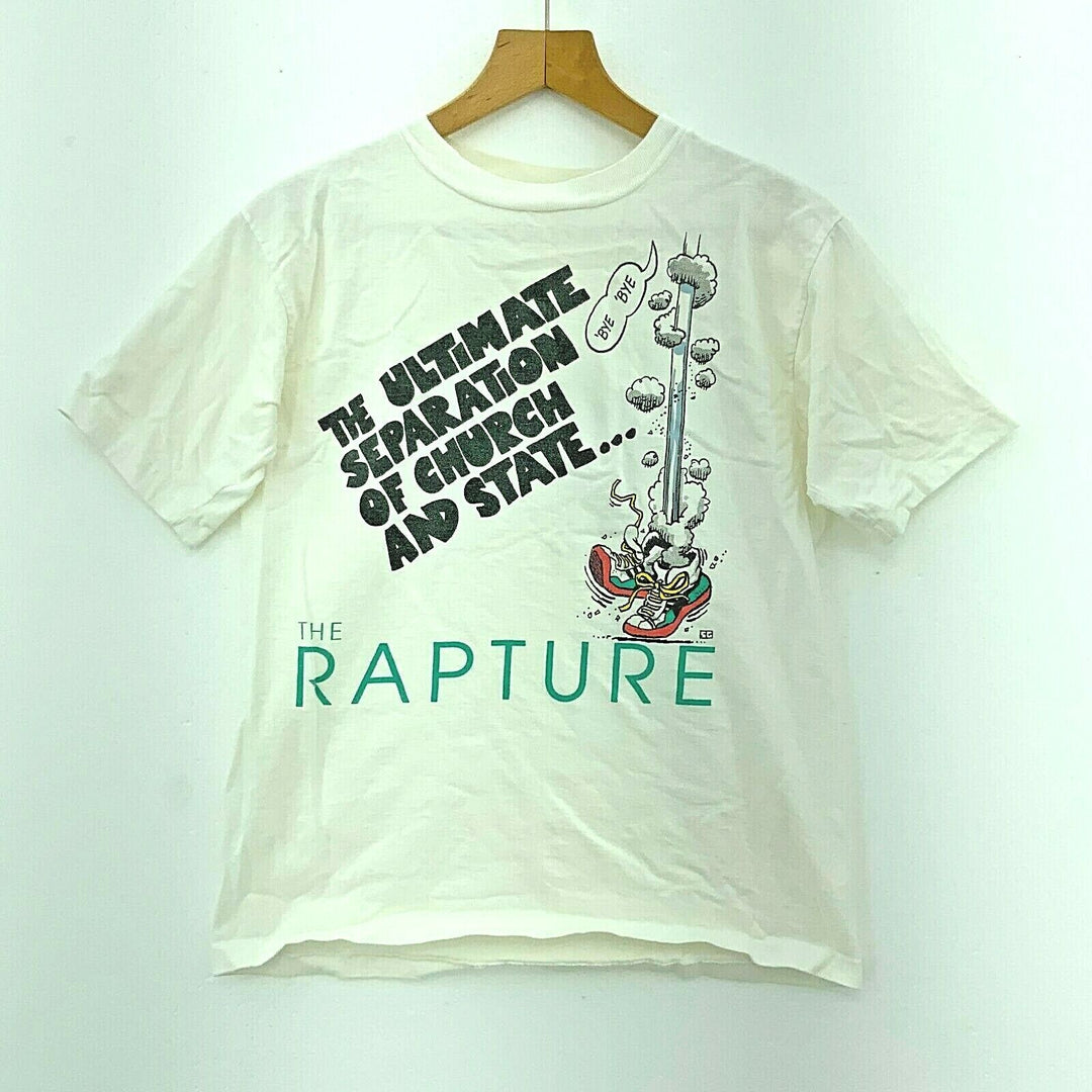The Rapture Ultimate Separation Of Church & State White Vintage T-shirt Size S
