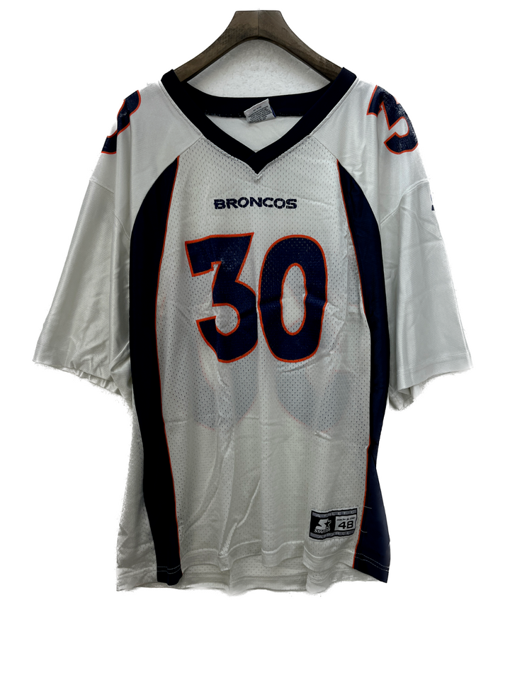 #30 Terrell Davis Denver Broncos Starter Vintage Football Jersey Size 48 NFL 90s