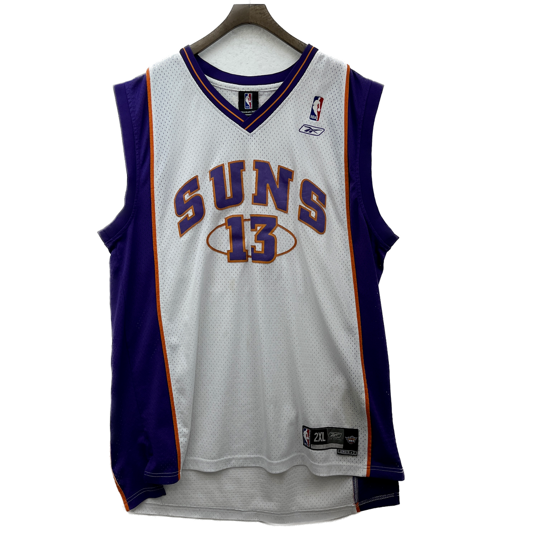 #13 Steve Nash Phoenix Suns Reebok Authentics Vintage Jersey Size 2XL White NBA