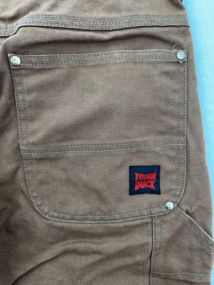 Vintage Tough Duck Brown Canvas Workwear Pants Size 36 x 32