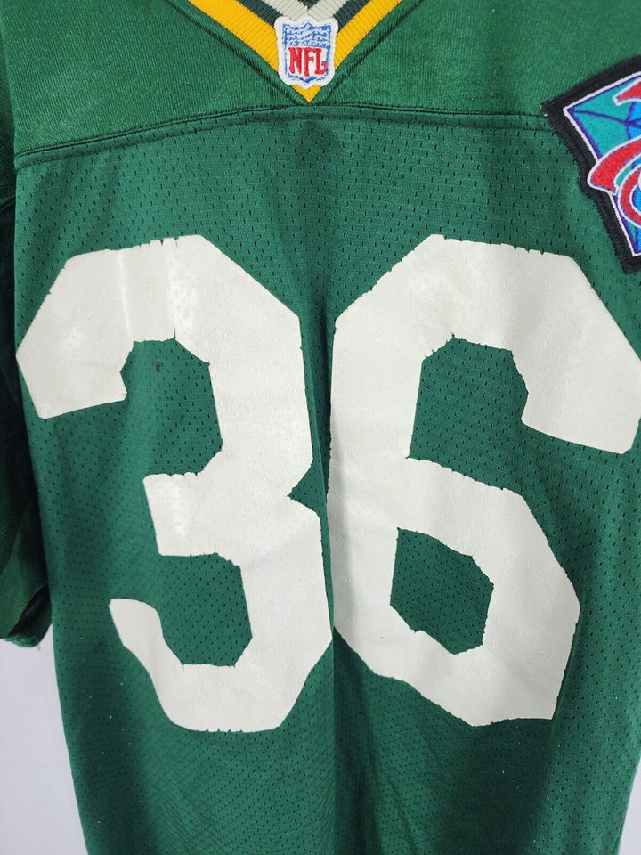 Vintage Green Bay Packers LeRoy Butler #36 Champion Jersey Size 52 Green Nfl