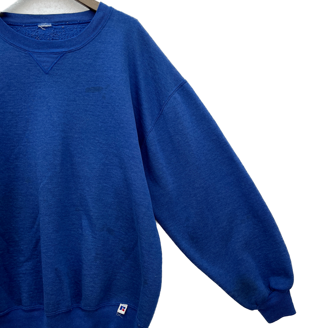 Vintage Russell Athletic Crew Neck Blue Sweatshirt Size L