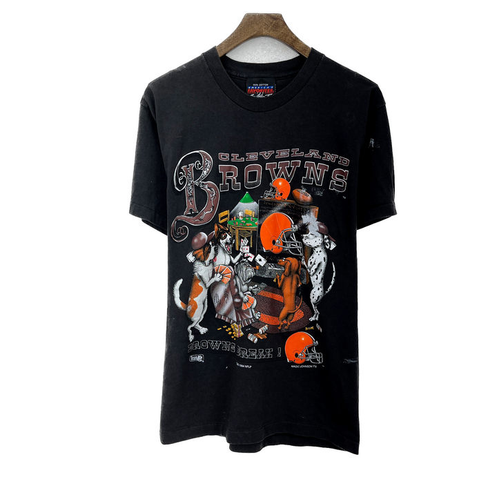 Vintage Cleveland Browns 1994 NFL Black T-shirt Size M Single Stitch