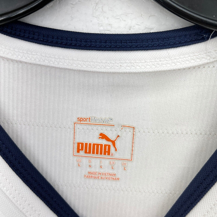 Vintage Puma Italia Soccer Football White Jersey Size L