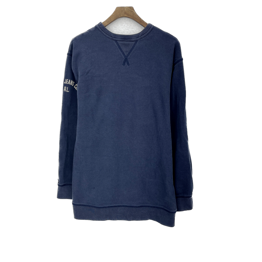 Vintage Ralph Lauren Navy Blue Sweatshirt Size M Crew Neck