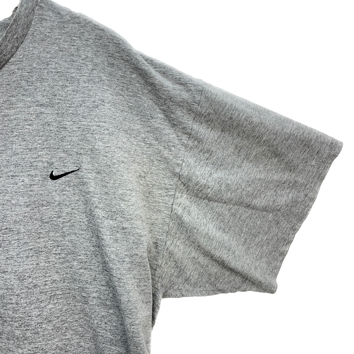 Vintage Nike Swoosh Logo Gray T-shirt Size XL Tee