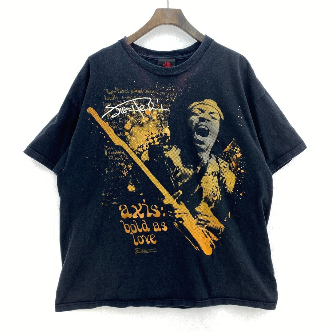 Vintage Zion Jimi Hendrix Axis Bold As Love Black T-shirt Size XL