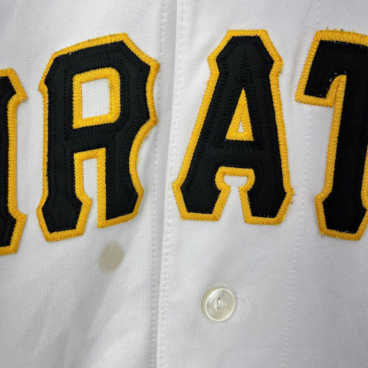 Vintage Pittsburg Pirates MLB Baseball Sanders #19 White Jersey Size L