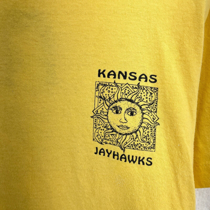 Russell Athletic Kansas Jayhawks Sun Yellow T-shirt Size S