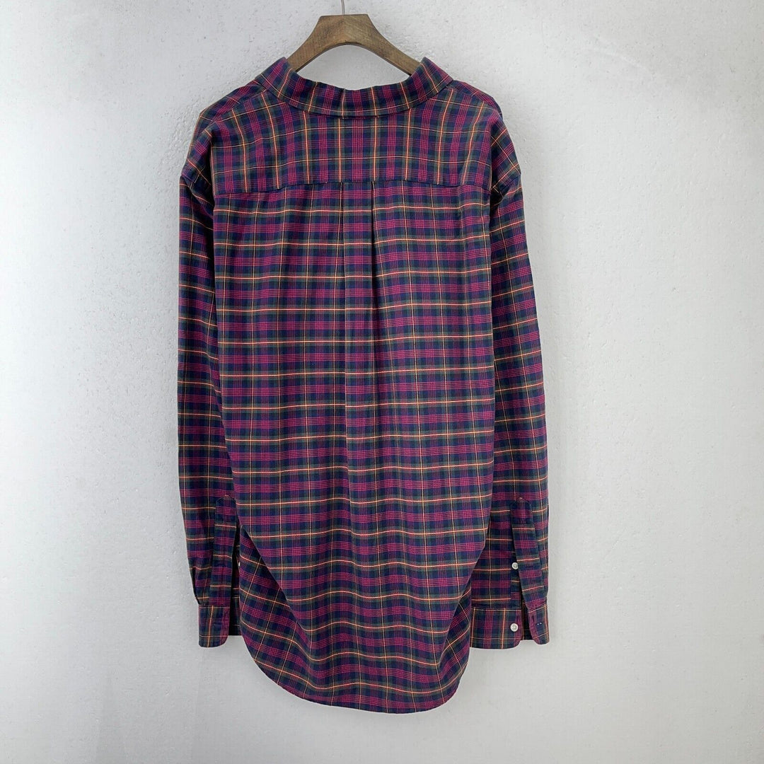 Ralph Lauren Checked Button Up Classic Fit Pink Shirt Size L