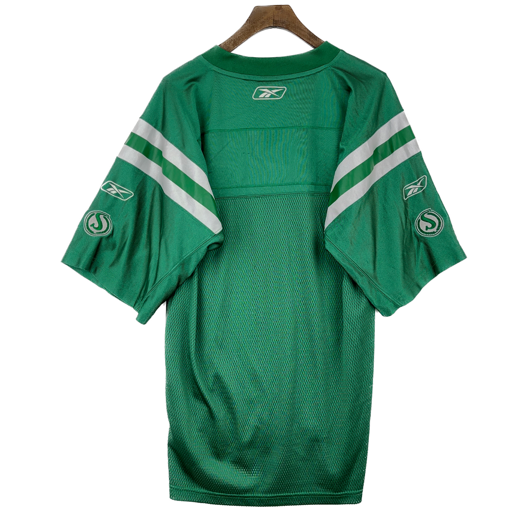 Vintage CFL Reebok Green Mesh Jersey Size S