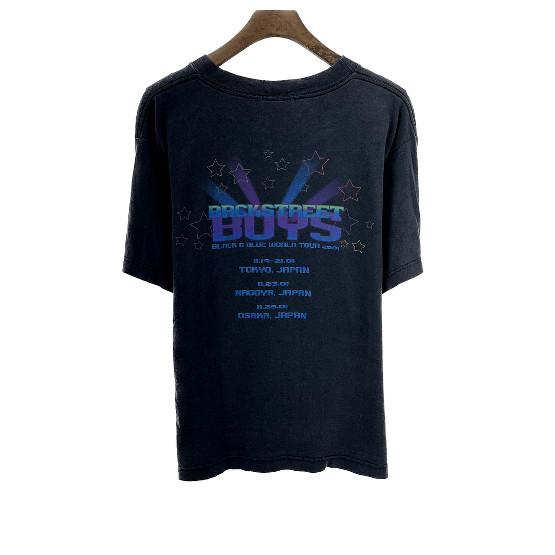 Vintage 2001 Backstreet Boys Black And Blue World Tour Concert T-shirt Black M